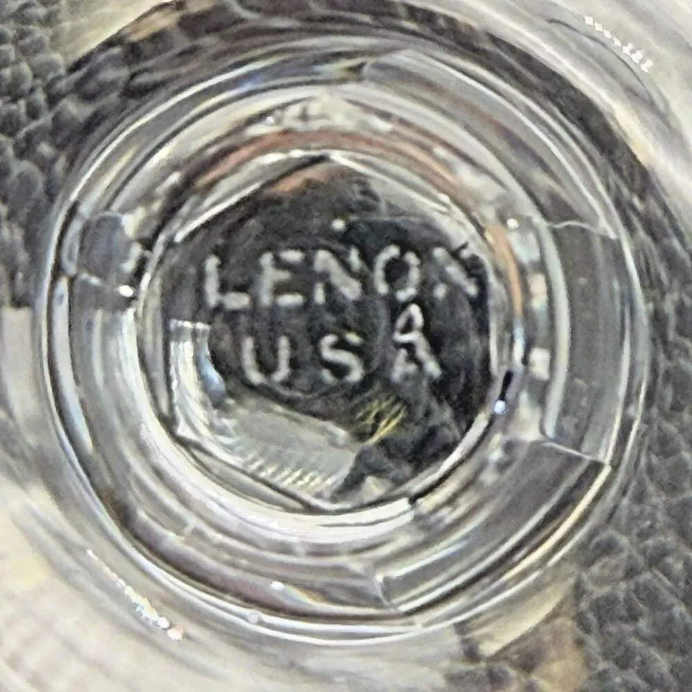 Vintage Lenox Autumn Champagne Tall Sherbet Glass Gold Rim Etched 1975-76